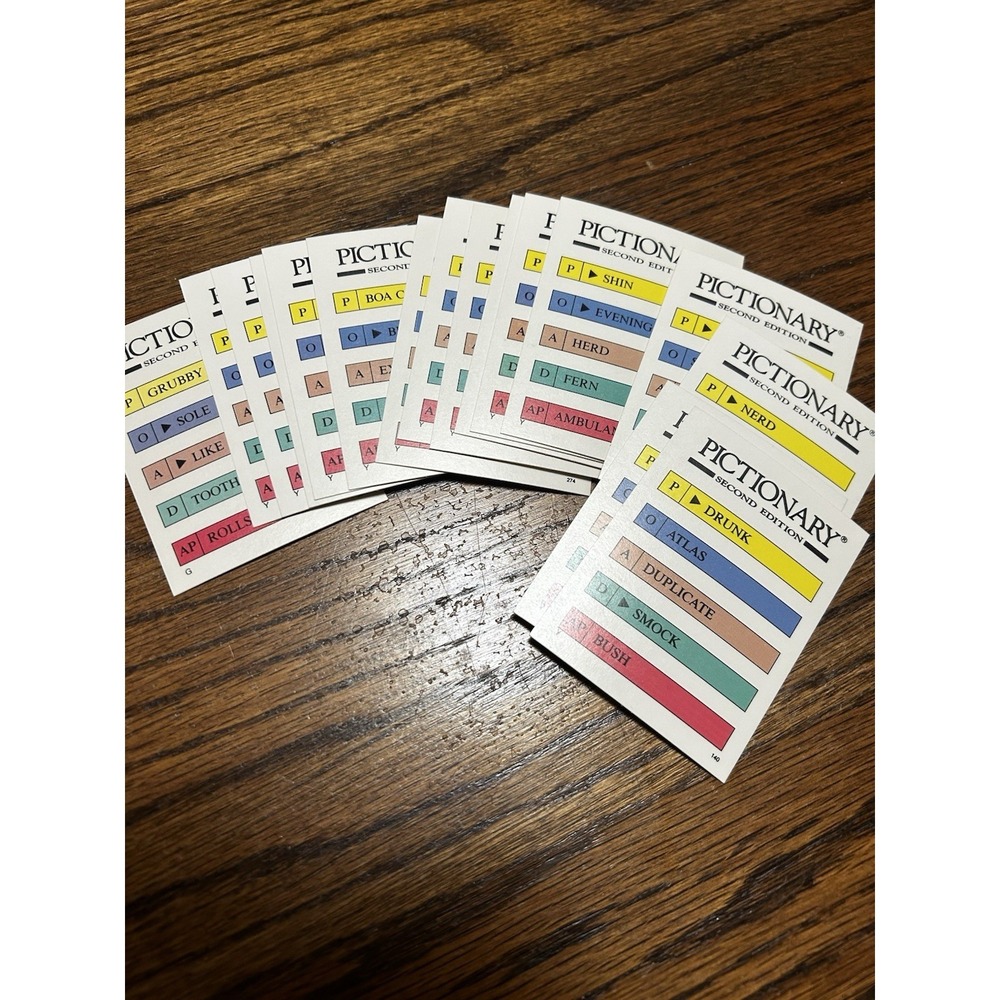 Pictionary The Game of Quick Draw Second Edition Replacement Cards No. 133 Box - Picture 4 of 4